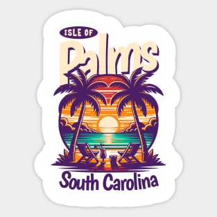 Isle of Palms, SC Sunset Coastal Retreat Sticker